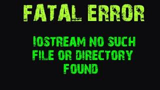 how to solve fatal error in c++ using  code block |iostream error file directory not found