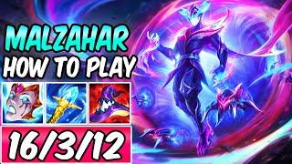 HOW TO PLAY MALZAHAR MID | Best Build Runes | Diamond Commentary Empyrean Malzahar League of Legends