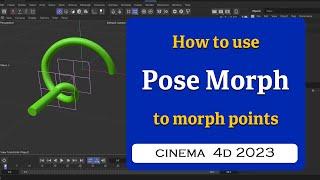 How to use Pose Morph with Morph deformer in Cinema 4D 2023   @MaxonVFX ​