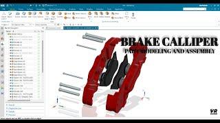 BRAKE CALLIPER || CALLIPER BODY || CALLIPER PISTON || BRAKE PADS || 3D MODELING || NX SIEMENS