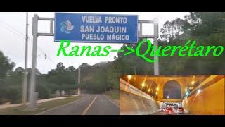 de Zona Arqueológica Ranas a Querétaro ( San Joaquín - Querétaro ) carreteras 120 - estatal 100 - 57