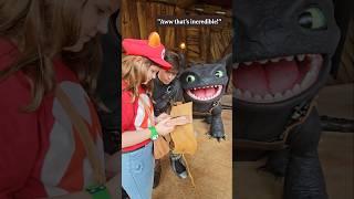 Hiccup Reacting to Dragon Book Art | Toothless at Epic Universe