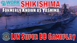 Shikishima ex Yashima IJN Battleship World of Warships Wows Gameplay