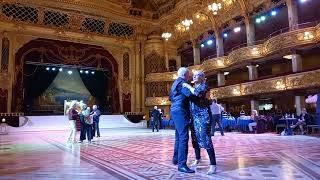 Blackpool tower ballroom.  Tango Serida sequence dance.