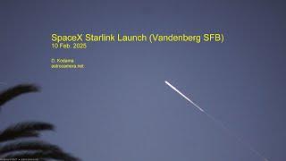 SpaceX Starlink Launch - 10 Feb. 2025