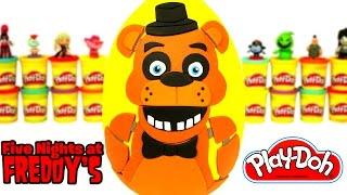 Huevo Sorpresa Gigante de Five Nights at Freddys FNAF en Español de Plastilina Play Doh