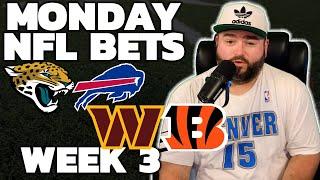 Jaguars vs Bills Week 3 MNF Bets - NFL Picks With Kyle Kirms