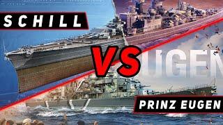 КРЕЙСЕР SCHILL VS PRINZ EUGEN! ЧТО ОКАЖЕТСЯ СИЛЬНЕЕ? МИР КОРАБЛЕЙ/WORLD OF WARSHIPS!