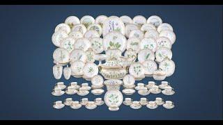 Flora Danica Porcelain Dinner Service by Royal Copenhagen, 124 Pieces | M.S. Rau