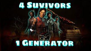 4 Survivors 1 Generator | Dead By Daylight