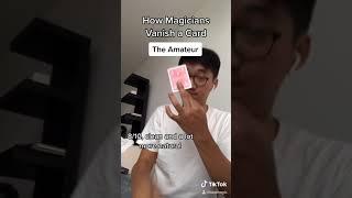 4 Ways to VANISH a Card  #shorts