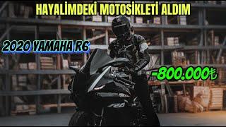 HAYALİMDEKİ MOTOSİKLETİ ALDIM ! | 2020 YAMAHA R6 | ÇEKİLİŞLİ VİDEO