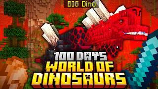 I survived 100 DAYS in a WORLD OF DINOSAURS in Minecraft - THE MOVIE