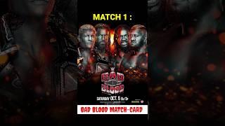 WWE BAD BLOOD 2024 MATCH CARD #shorts #wwe #badblood2024