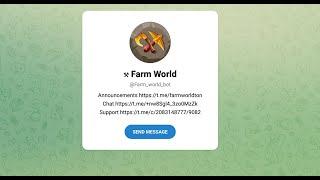  Farm World Bot отзывы игроков на новую игру на Ton. Будет ли листинг и как вывести первые монеты!