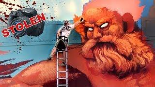 Painting a Huge Zeus Mural & Getting Robbed 