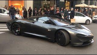 il presidente dell'inter Steven Zhang nella sua Mclaren Speedtail a milano!!hypercar da 2 milioni!!