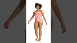 Beach House Plus Size Bungalow Bay Border Blair Tankini Top | SwimOutlet.com