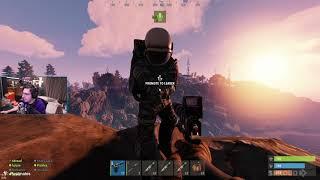 Shroud trying to show Hjune his hoodie [ OTV Rust Server Highlights ]