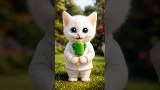  A Cute Cat Presents a Hug in a Basket