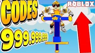 4 NEW CODES + POGO HIGH JUMP WORLD RECORD 999.999.999 | POGO SIMULATOR ROBLOX