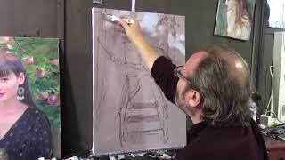 "Autumn Gold" painting video lesson. Artist Igor Sakharov