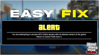 FIX ALTERED VERSION ERROR IN GTA V!