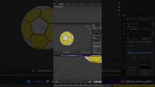 Make football 3d model In blender3d then import in unity engine #blender3d #unity3d #shorts