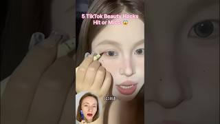 5 TikTok Beauty Hacks: Hit or Miss?  #beauty #makeup