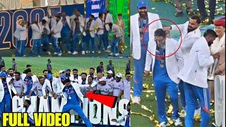 Watch Indian team's celebration full video after winning the CHAMPIONS TROPHY FINAL | CT 2025