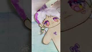 A paper doll changes the color of her hair! ANIME DOLL rabbit