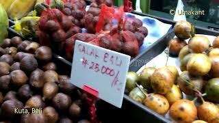 Bali Fruit shop with Rates- Papaya 50rs Apple 200rs