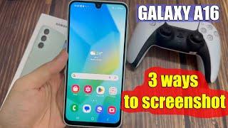 How to take screenshot on Samsung Galaxy A16 (3 ways)