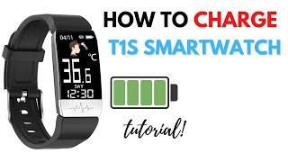 HOW TO CHARGE T1S SMARTWATCH | TUTORIAL | ENGLISH