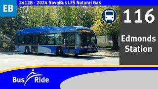 BusRide: TransLink - 116 Edmonds Station | NovaBus LFS Natural Gas