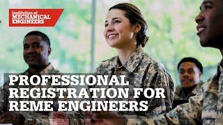 Professional Registration for REME Engineers