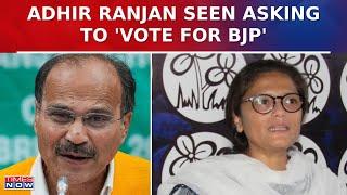 Adhir Ranjan Chaudhary Seen Suggesting To 'Vote For BJP & Not TMC', Sushmita Dev Shares Video