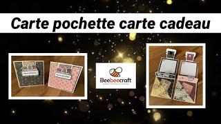 TUTO SCRAP Carte Pochette Carte Cadeau 