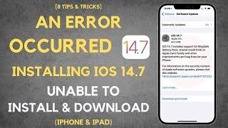 Unable To Install  iOS 15.5 Update - An Error Occurred Install iOS 15.5