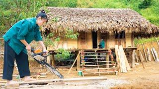 Difficulties The First Time I Made Wooden Doors For The House On Stilts: Mountain Life