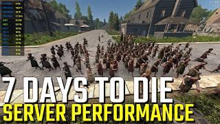 7 Days to Die Server Stress Test: Tier 5 POI with 150+ Zombies!