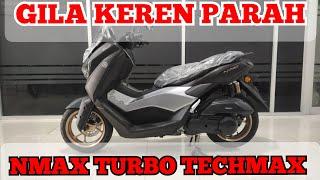 KEREN BANGET || YAMAHA NMAX TURBO TECHMAX WARNA MAGMA BLACK ‼️ #yamaha #nmaxturbo