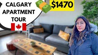 Part 1 | CALGARY APARTMENT TOUR 2022-2023 | What $1470 gets you in Downtown Calgary? | Hindi Vlog