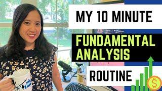 In Just 10 Minutes ⏱️ Your Fundamental Analysis  Routine