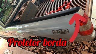 INSTALANDO PROTETOR DE BORDA DA CAÇAMBA NA NOSSA S10 PITIBUL