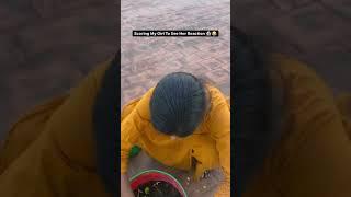 Scaring My Girl To See Her Reaction #shorts #scareprank #couplegoals #scaringmywife #youtubeshorts