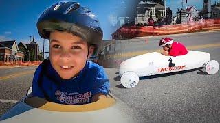 Kids race down the hill at annual Soap Box Derby