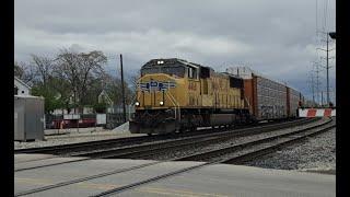 4/17/2024 LaGrange Brookfield IL Railfanning FT UP 4468 FFA INSPECTION CAR