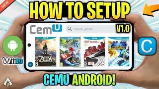  CEMU ANDROID OFFICIAL - SETUP/BEST SETTINGS/GAMEPLAY! V1 WII U EMULATOR ANDROID