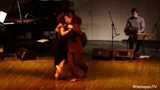 Lyudmila Shumaeva and Timofey Borisov,  Tango Orchestra Pasional, Prischepov TV - Tango Channel